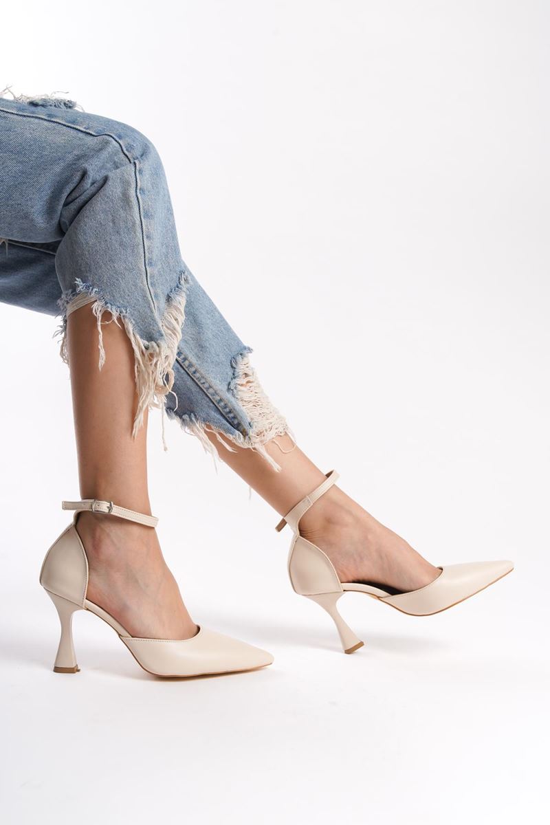 Jany Bej Cilt Orta Topuklu (8 cm) Klasik Topuklu Ayakkabı