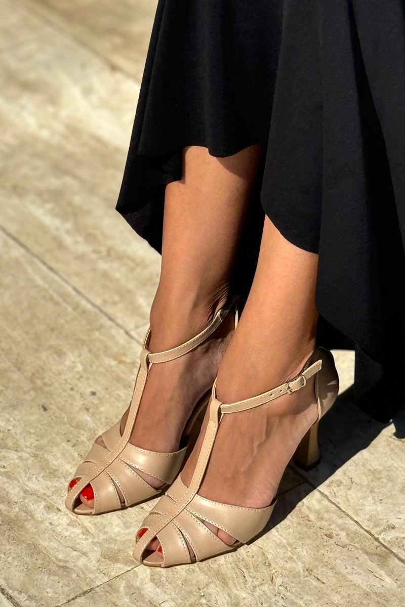 Princess Kadın Klasik Topuklu Ayakkabı Nude Cilt