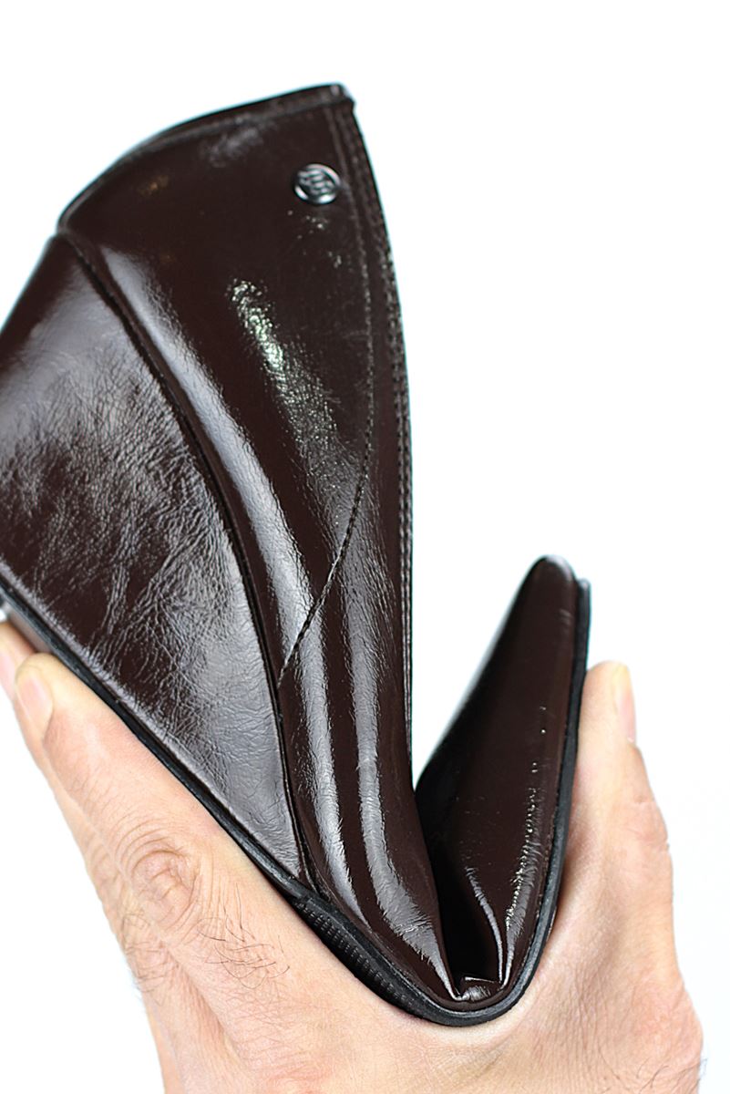 Perla Esnek Yumuşak Kaymaz Taban (8 cm) Kadın Dolgu Topuk  Bordo Rugan Ayakkabı