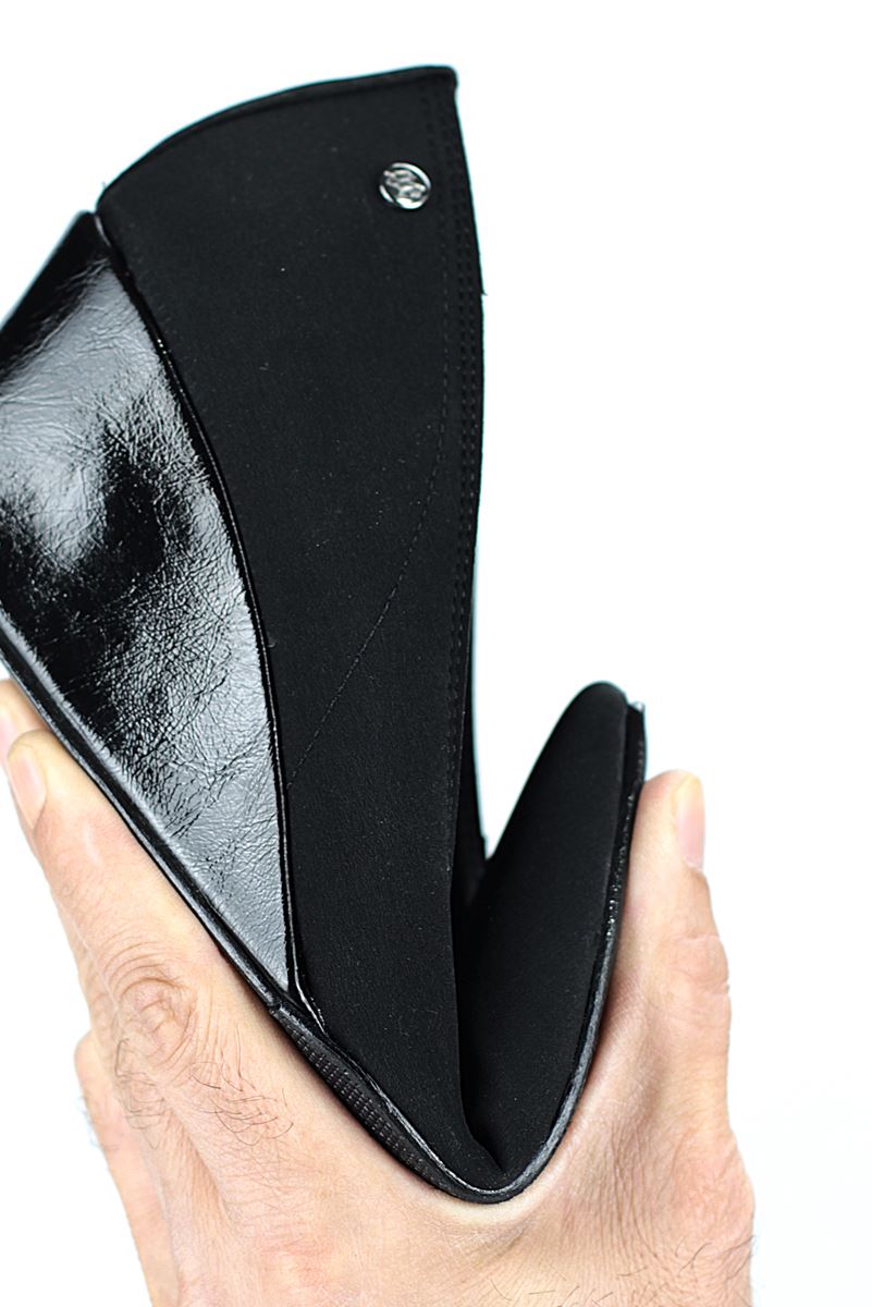 Pia Esnek Yumuşak Kaymaz Taban (4 cm) Kadın Dolgu Topuk Siyah Süet Ayakkabı