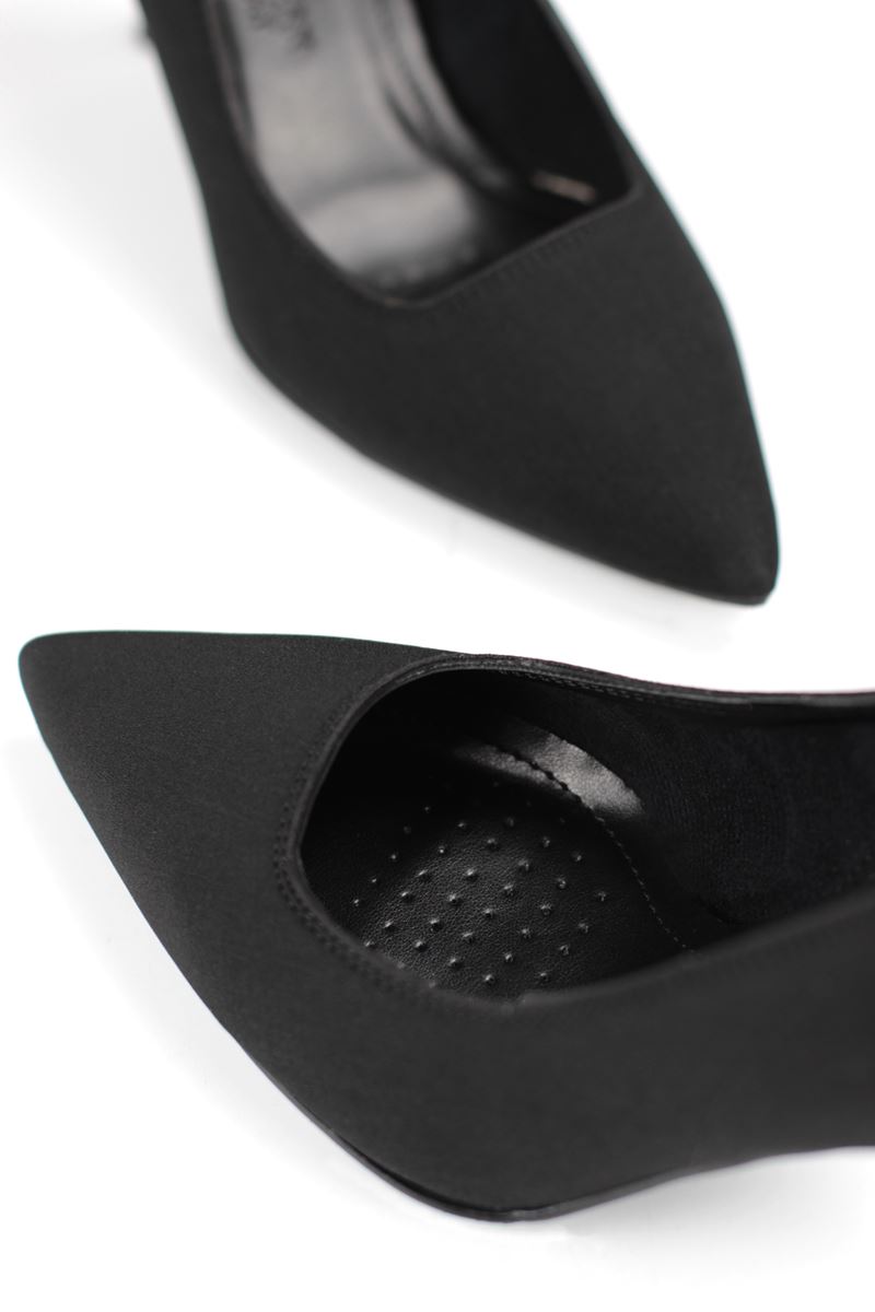 Beliz Kadın Stiletto Topuklu Ayakkabı SİYAH SÜET