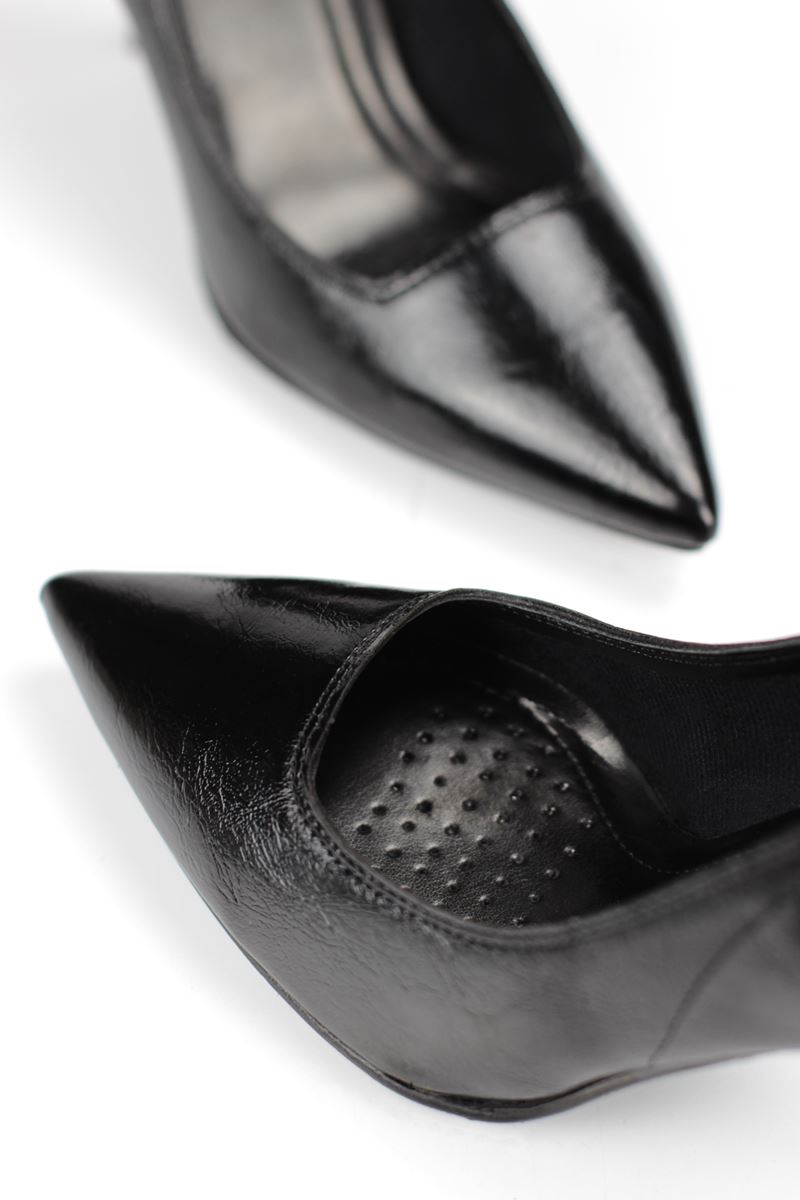 Beliz Kadın Stiletto Topuklu Ayakkabı SİYAH RUGAN