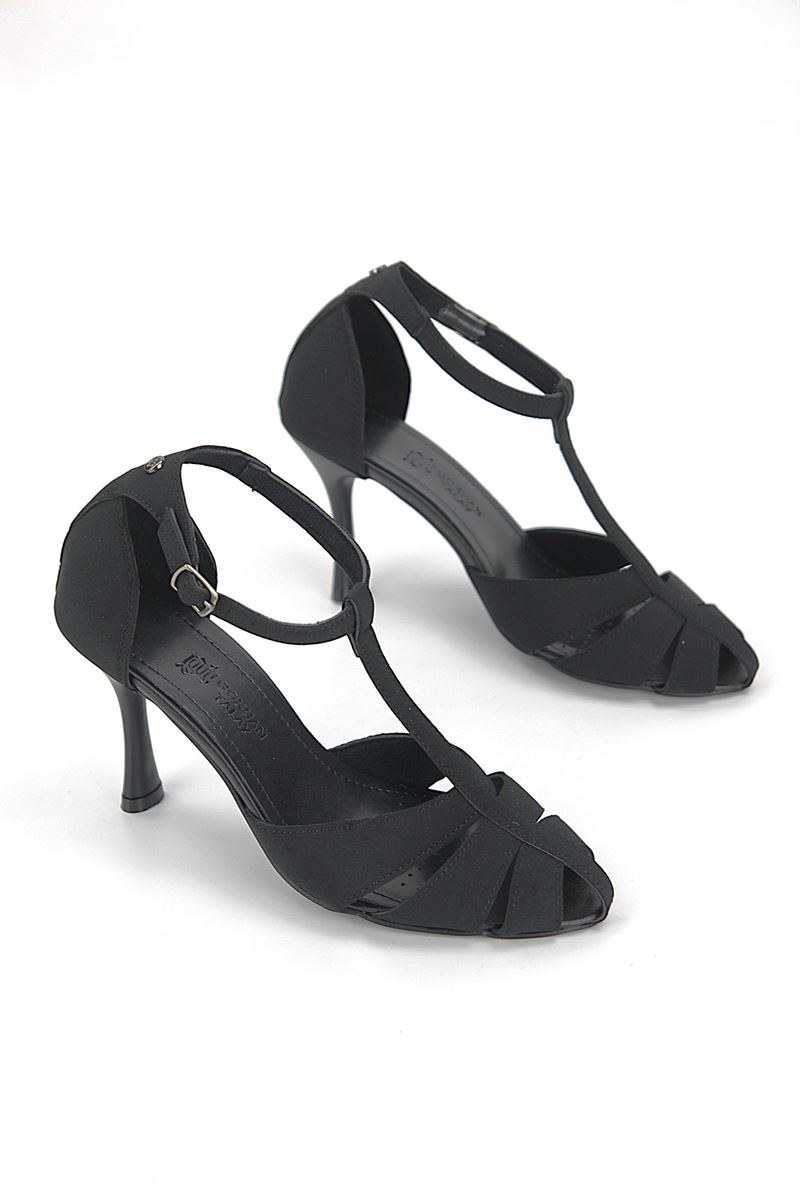 Princess Kadın Klasik Topuklu Ayakkabı SİYAH SÜET