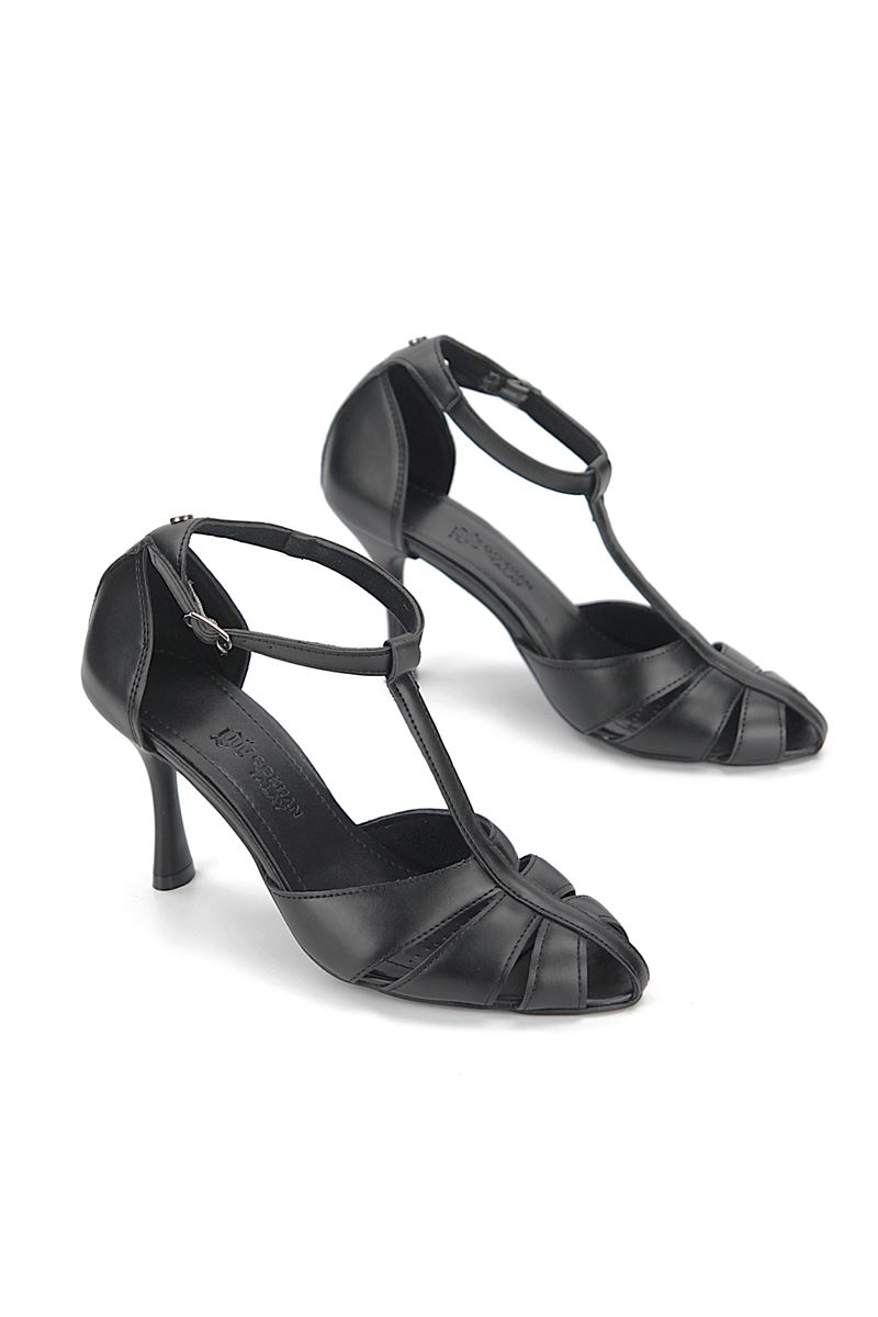 Princess Kadın Klasik Topuklu Ayakkabı SİYAH CİLT