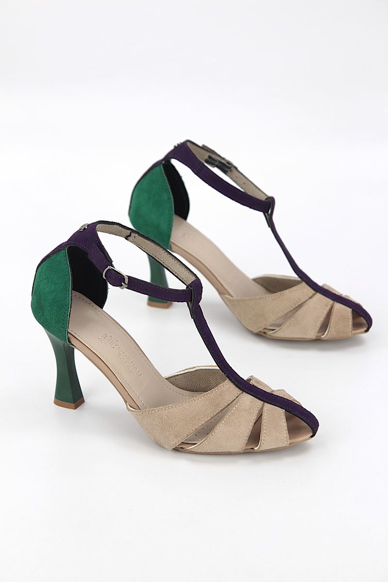 Princess Kadın Klasik Topuklu Ayakkabı VİZON SÜET