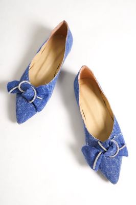 Samber Kadın Babet Ayakkabı KOT FİYONKLU-TAŞLI