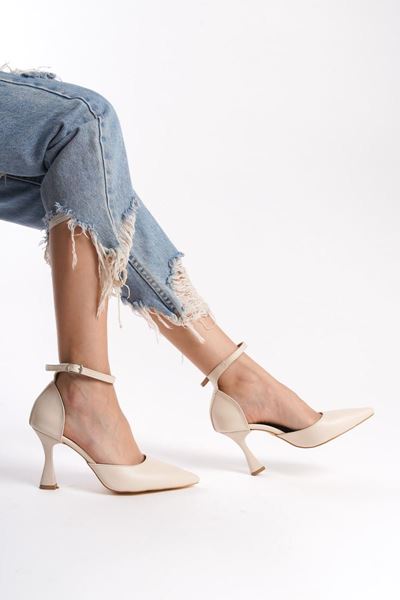 Jany Bej Cilt Orta Topuklu (8 cm) Klasik Topuklu Ayakkabı