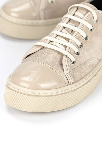 Zeta Bej Süet-Rugan Detaylı  Kadın Sneaker Spor Ayakkabı