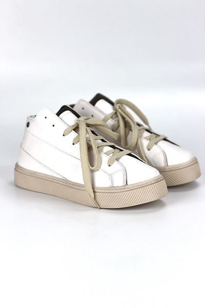 Cypress Beyaz Cilt Bağcıklı Bilekli Kadın Sneaker Ayakkabı