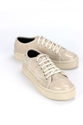 Zeta Bej Süet-Rugan Detaylı  Kadın Sneaker Spor Ayakkabı