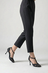 Princess Kadın Klasik Topuklu Ayakkabı SİYAH SÜET