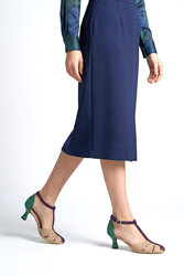 Queenn Kadın Klasik Kısa Topuklu (6 cm) Ayakkabı Multi Vizon