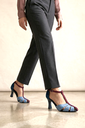 Princess Kadın Klasik Topuklu Ayakkabı Mavi Süet